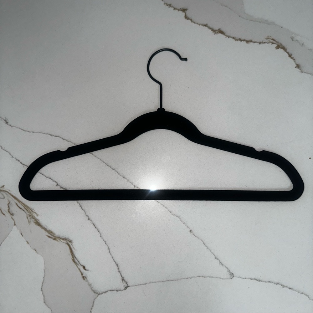 Black Velvet Non-Slip Women's Clothing Hanger